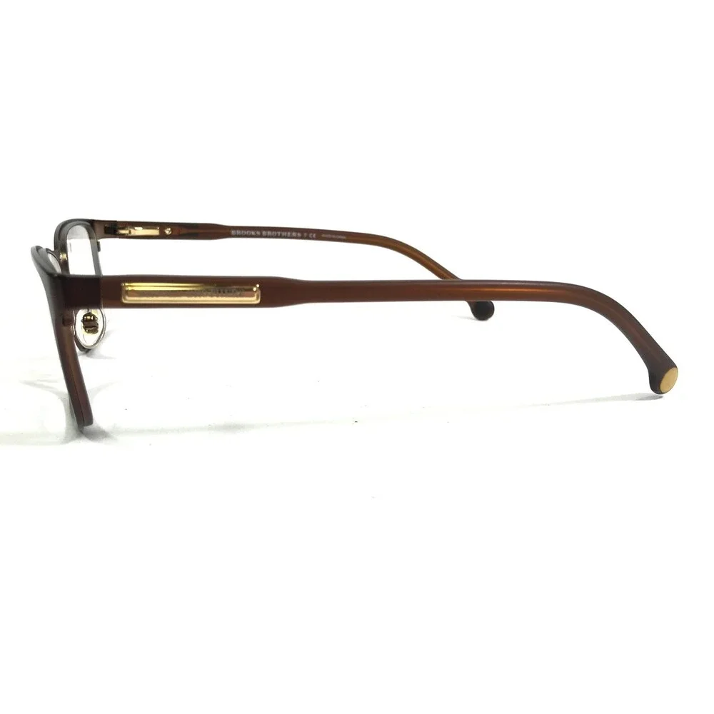 Brooks Brothers Eyeglasses Frames BB1031 1664 Brown Rectangular 53-17-140
